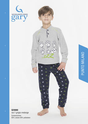 KINDERPYJAMAS M/L Q30080 Tellini S.R.L. Großhandelskleidung